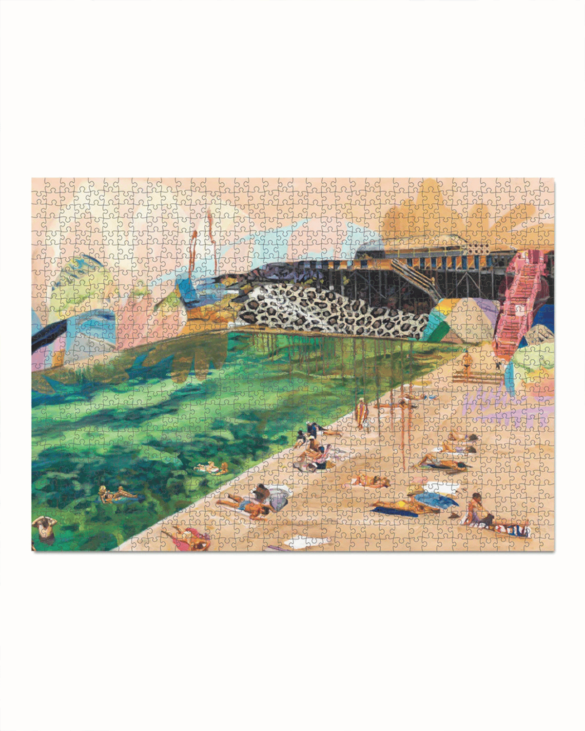Journey of Something 1000 Piece Puzzle -Leopard Rocks
