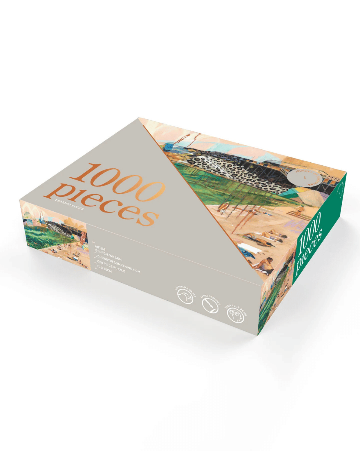 Journey of Something 1000 Piece Puzzle -Leopard Rocks