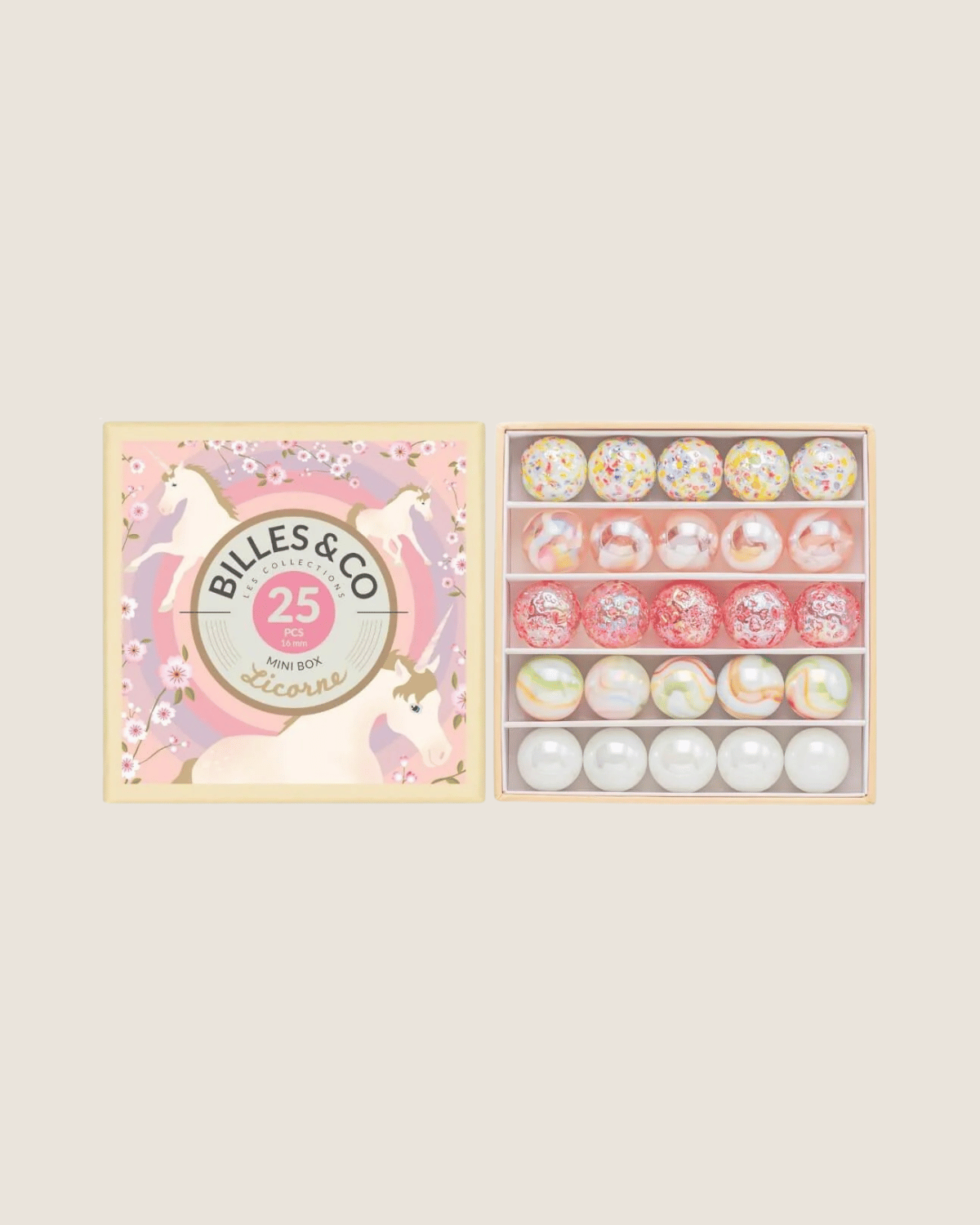 BILLES & CO ❘ Marble Treasure Box - Unicorn (Small)