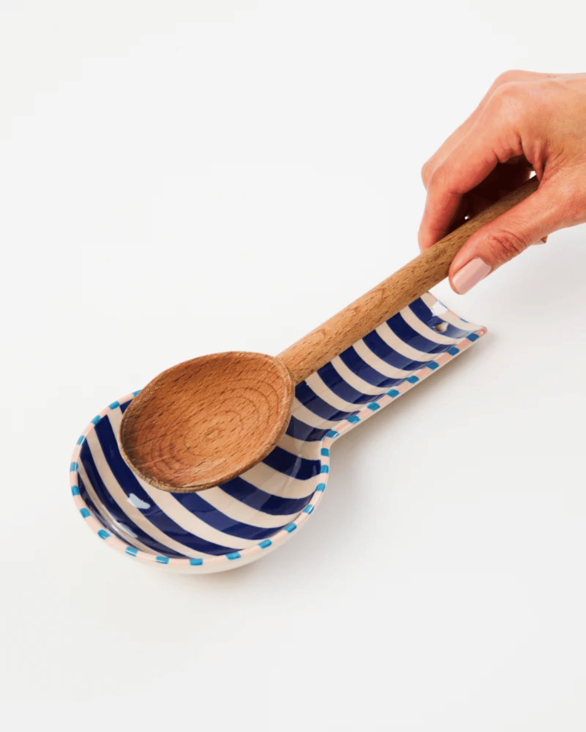 Bloomie Blue Stripe Spoon Rest