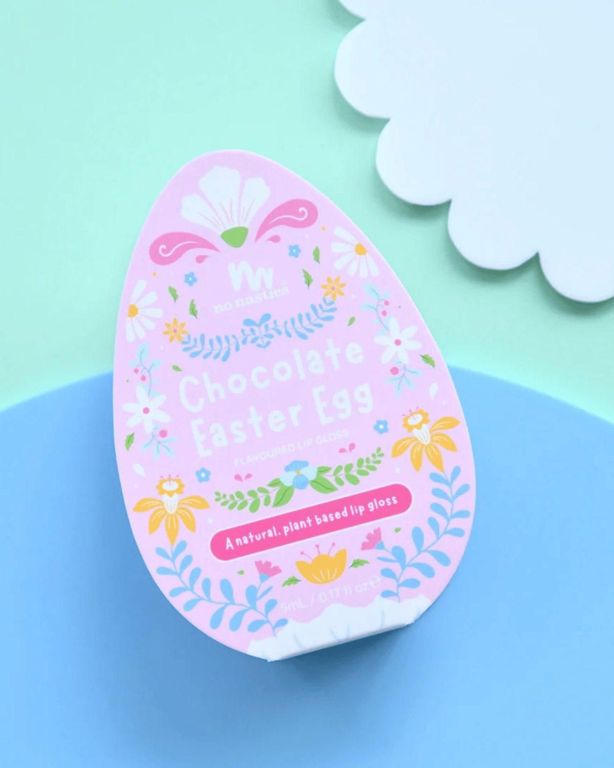 Natural Easter Egg Lip Gloss & Nail Stickers