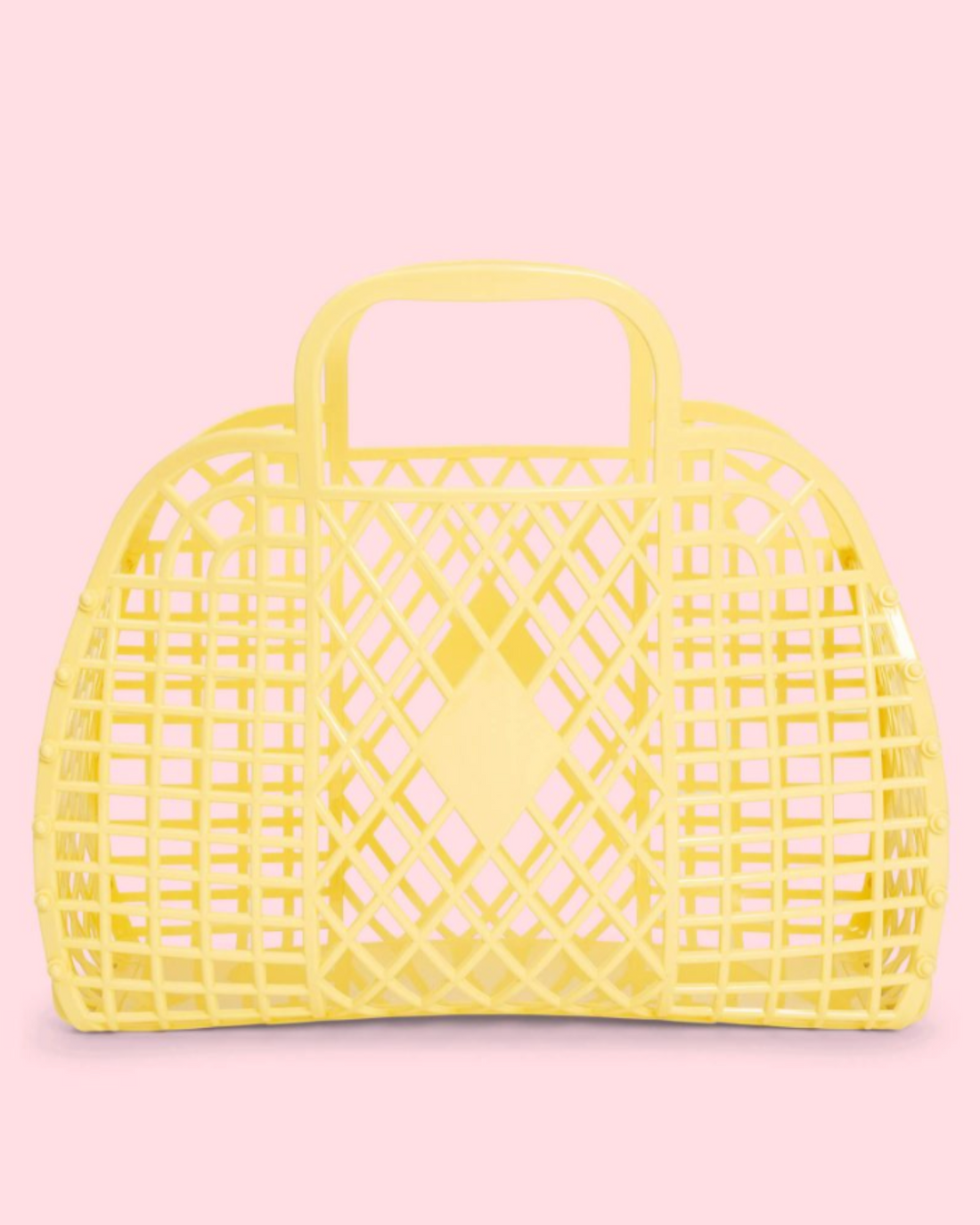 Sun Jellies Retro Basket (Small) - Yellow