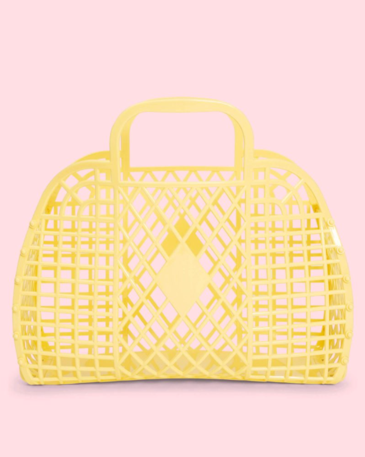 Sun Jellies Retro Basket (Small) - Yellow