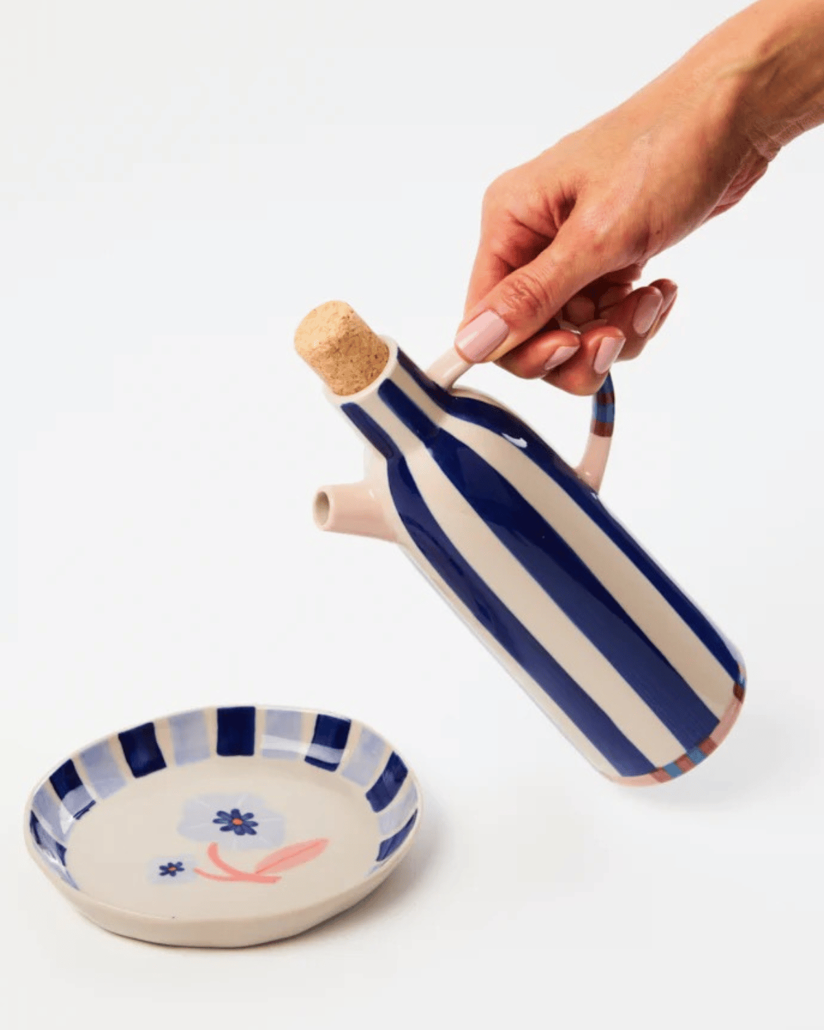 Bloomie Blue Oil Pourer