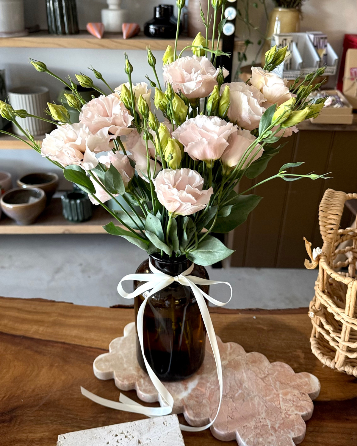 The Flora Bar Jars / Lisianthus