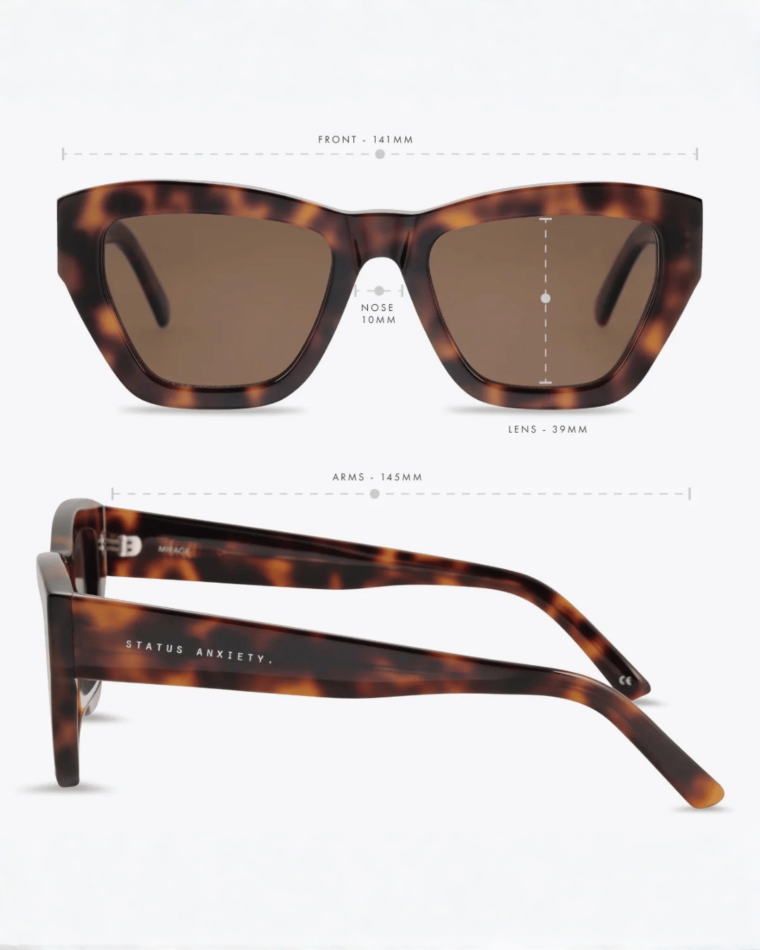 Mirage Sunglasses - Brown Tort
