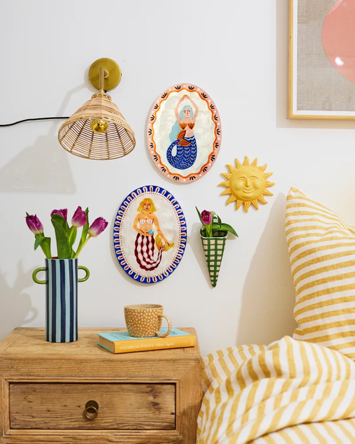 Mermaid Pearl Fan Wall Tile by Jones & Co