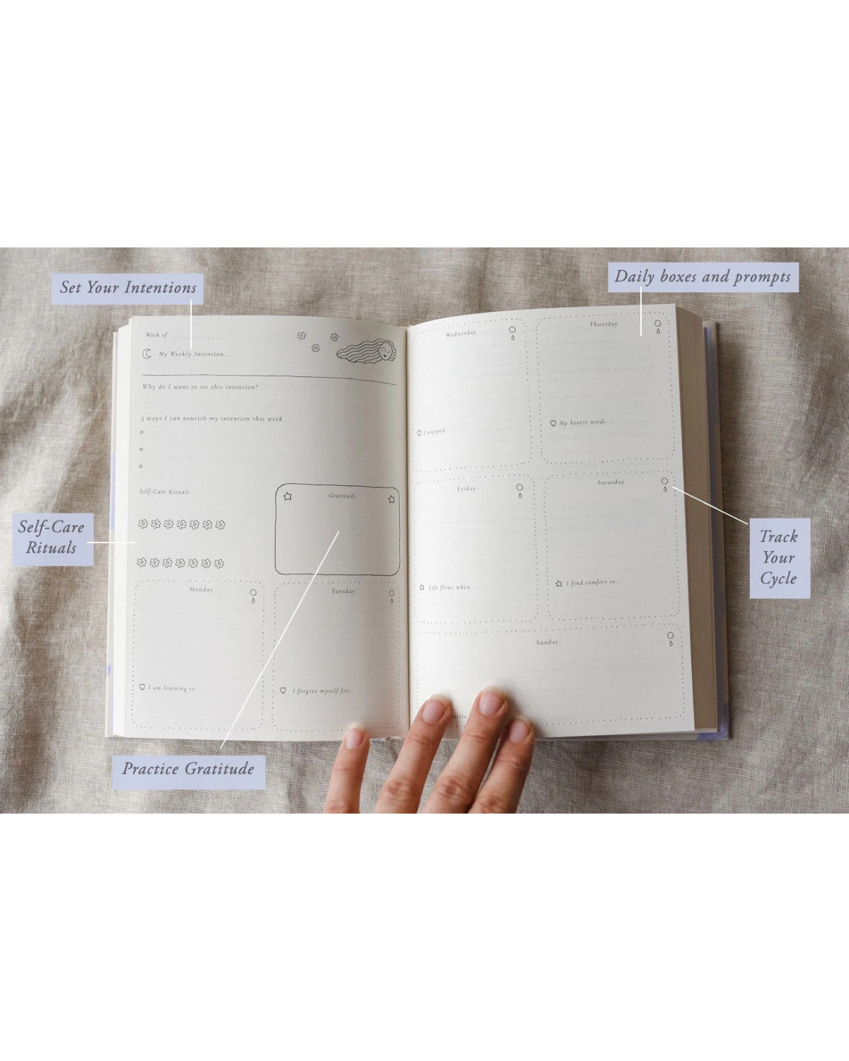 A Year of Coming Home - Guided Self-Love Journal by Musings from the Moon