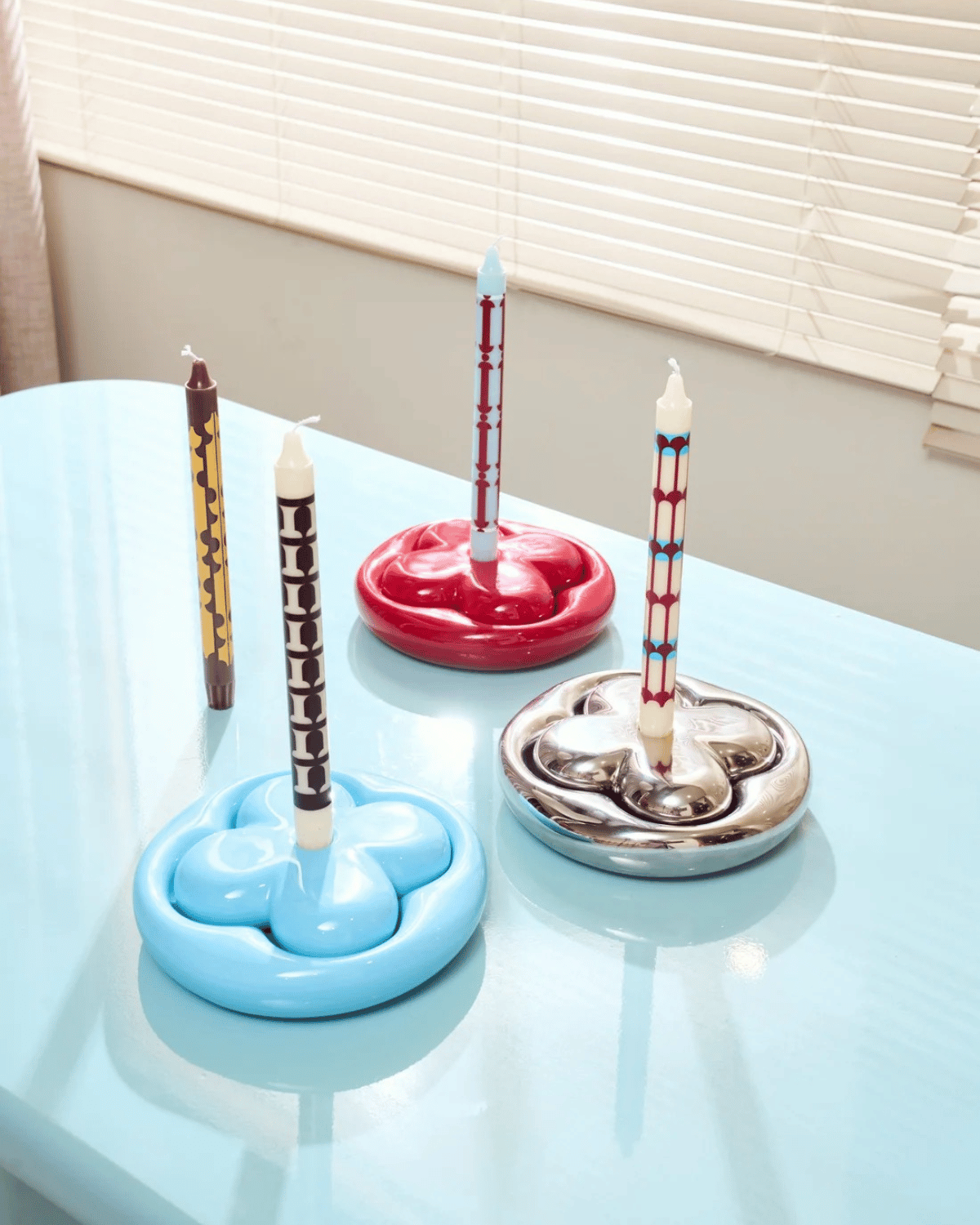 ALEO ❘ Folia Modular Candleholder & Tray - Cherry Cola