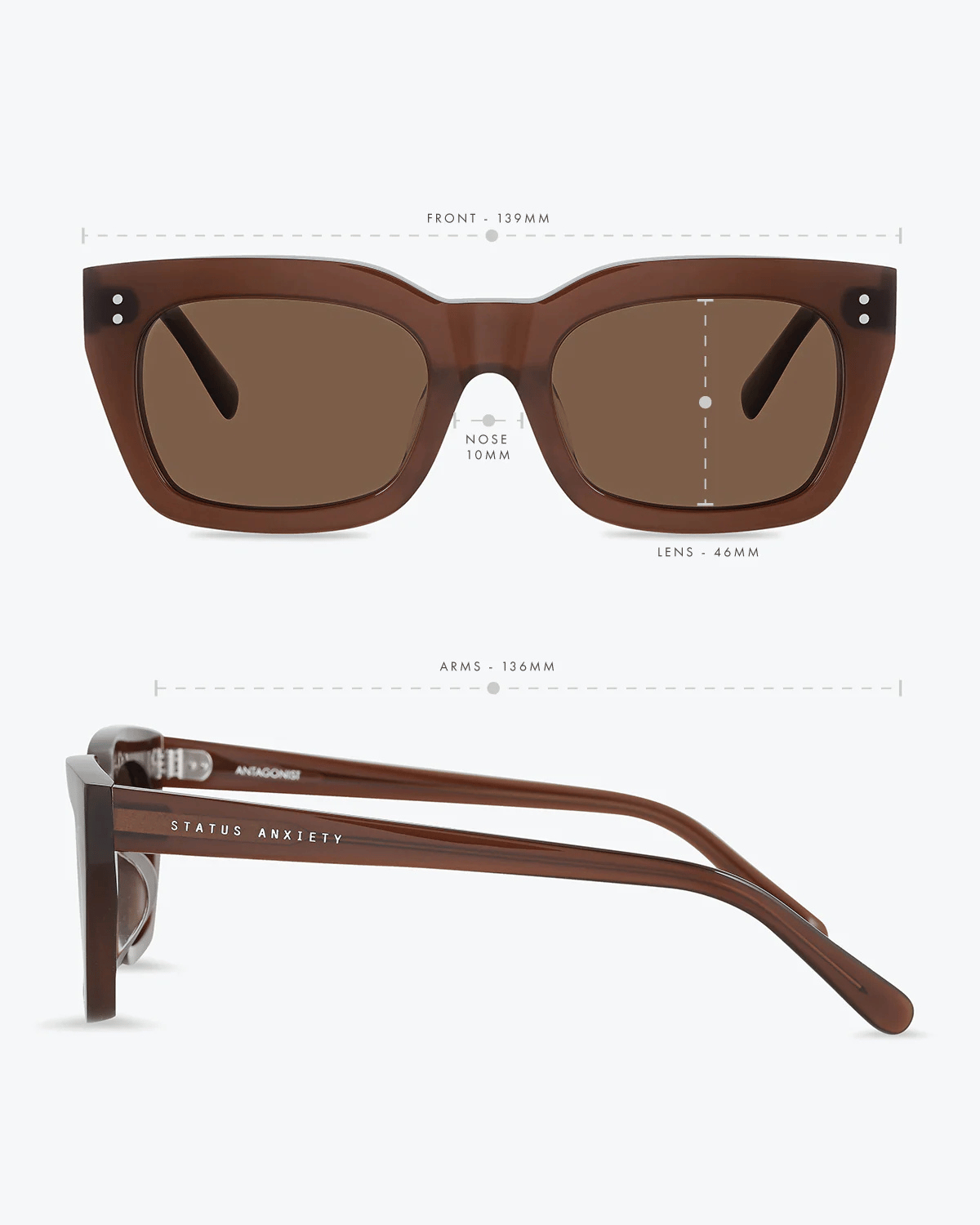 Status Anxiety Antagonist Sunglasses in Brown