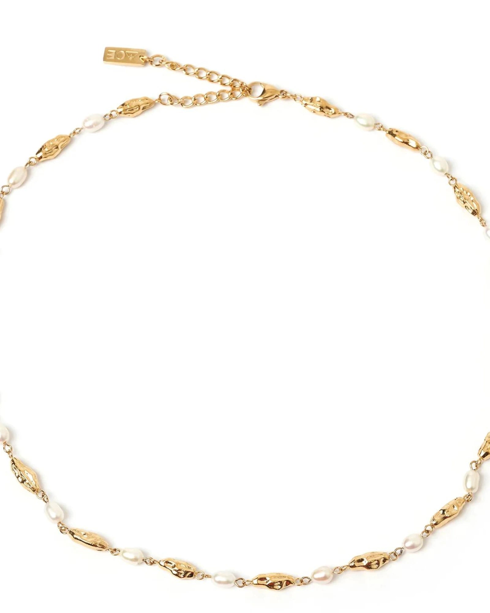 Mimi Pearl and Gold Necklace by Arms of Eve 🐚