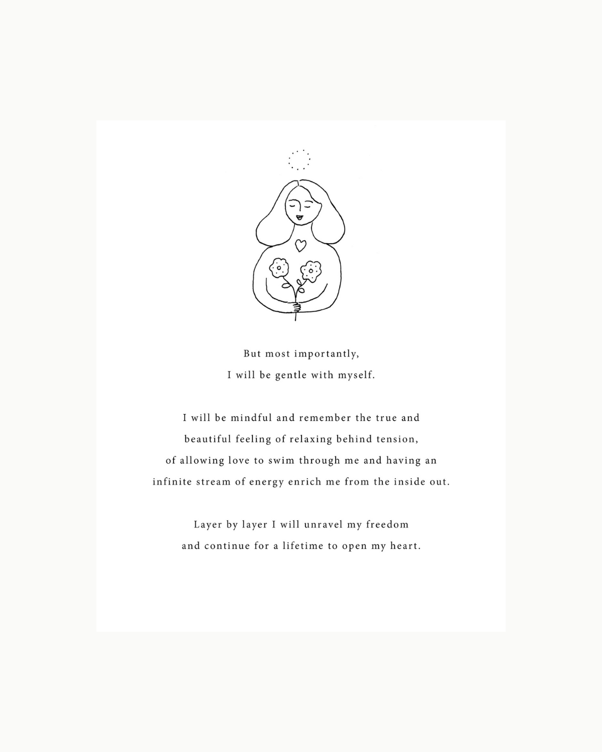 Art Poem Print - Be Gentle by Musings from the Moon