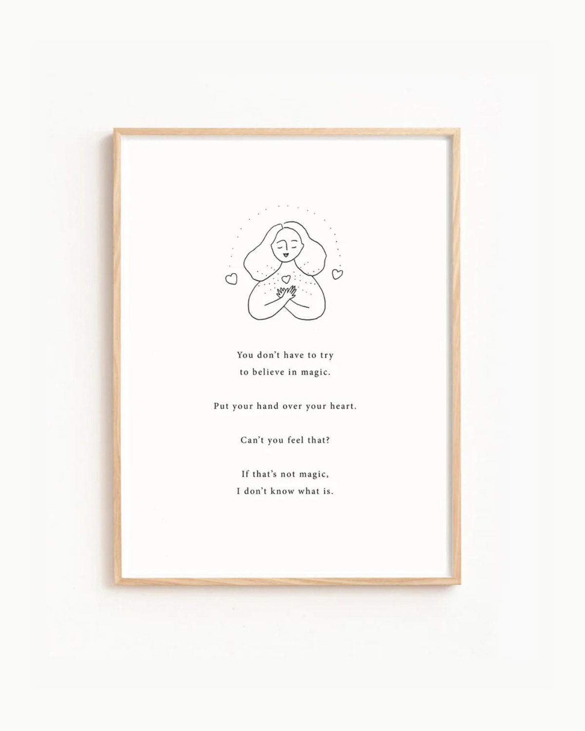 Art Poem Print - Believe in Magic