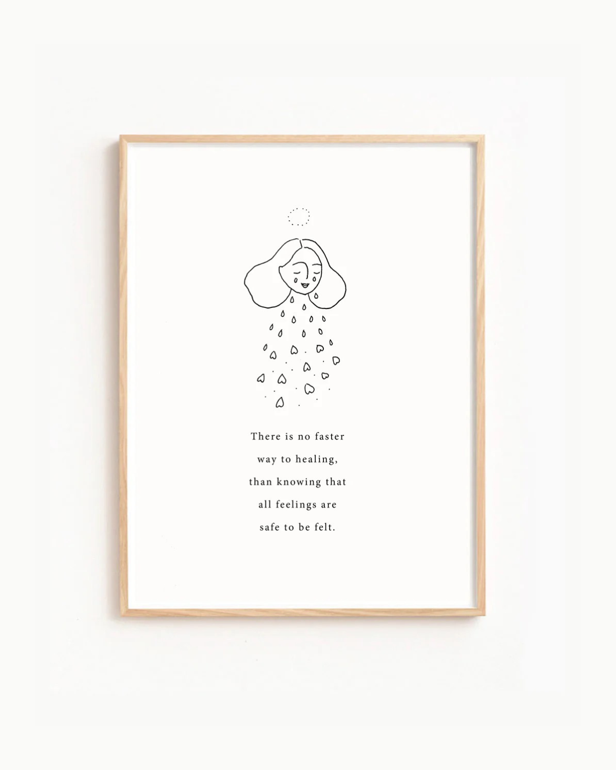 Art Poem Print - Feel to Heal by Musings from the Moon