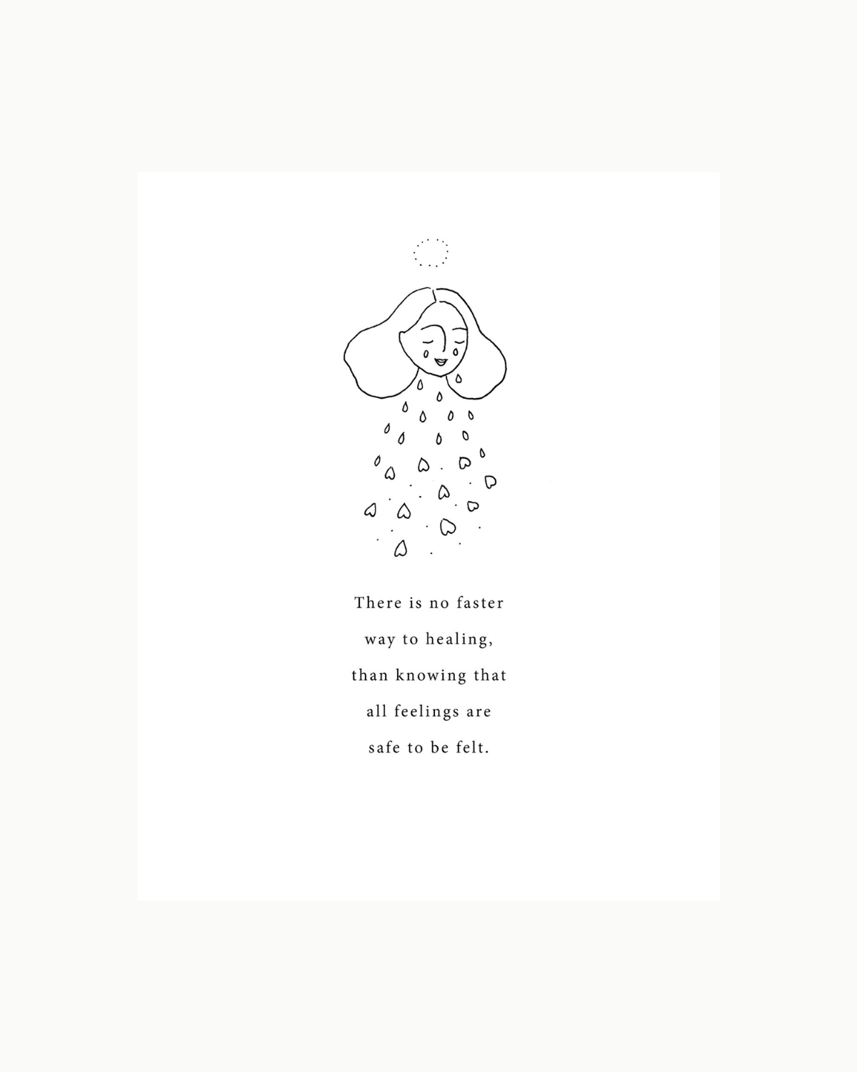 Art Poem Print - Feel to Heal by Musings from the Moon