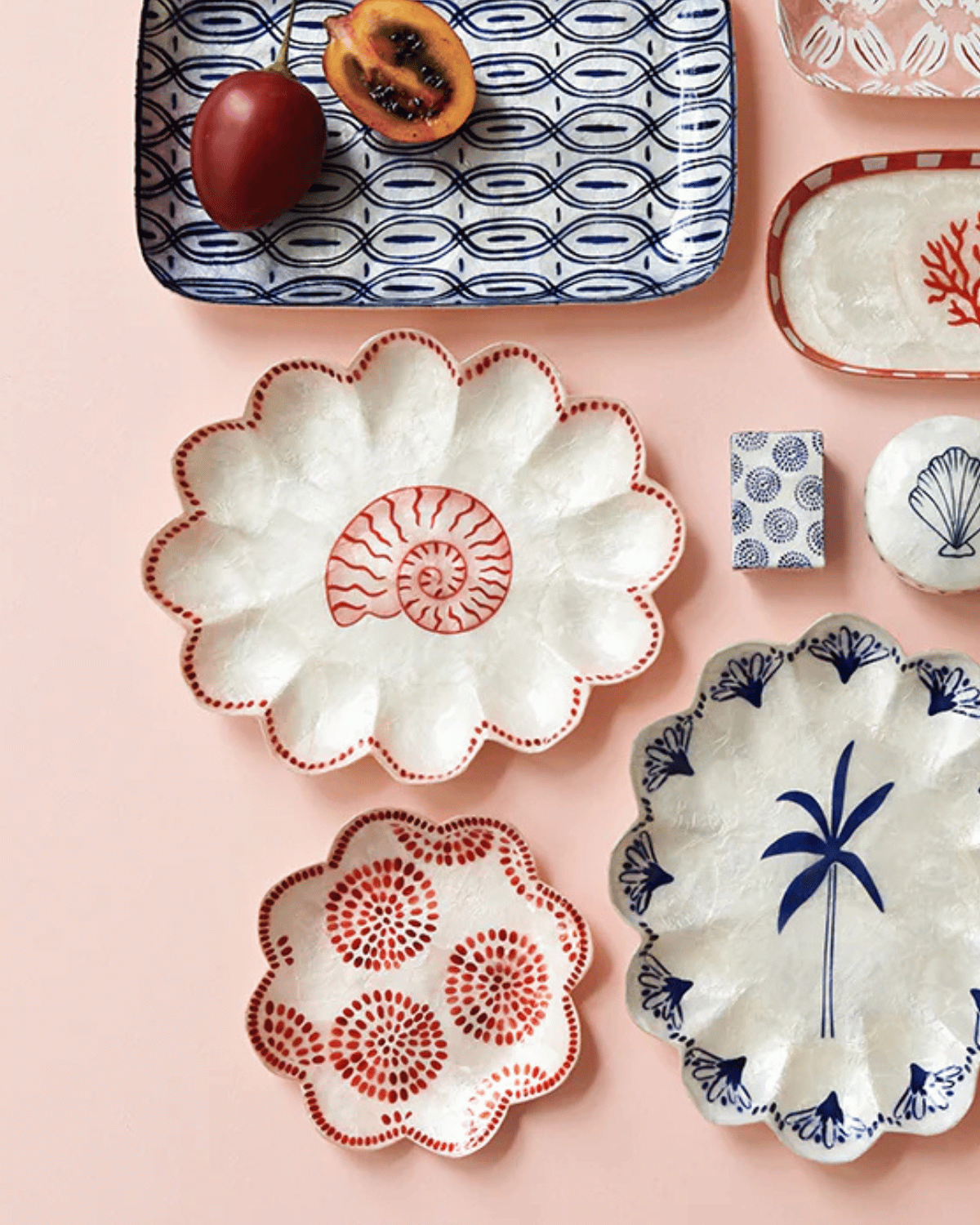 Atlantic Shell Pink Plate Jones & Co