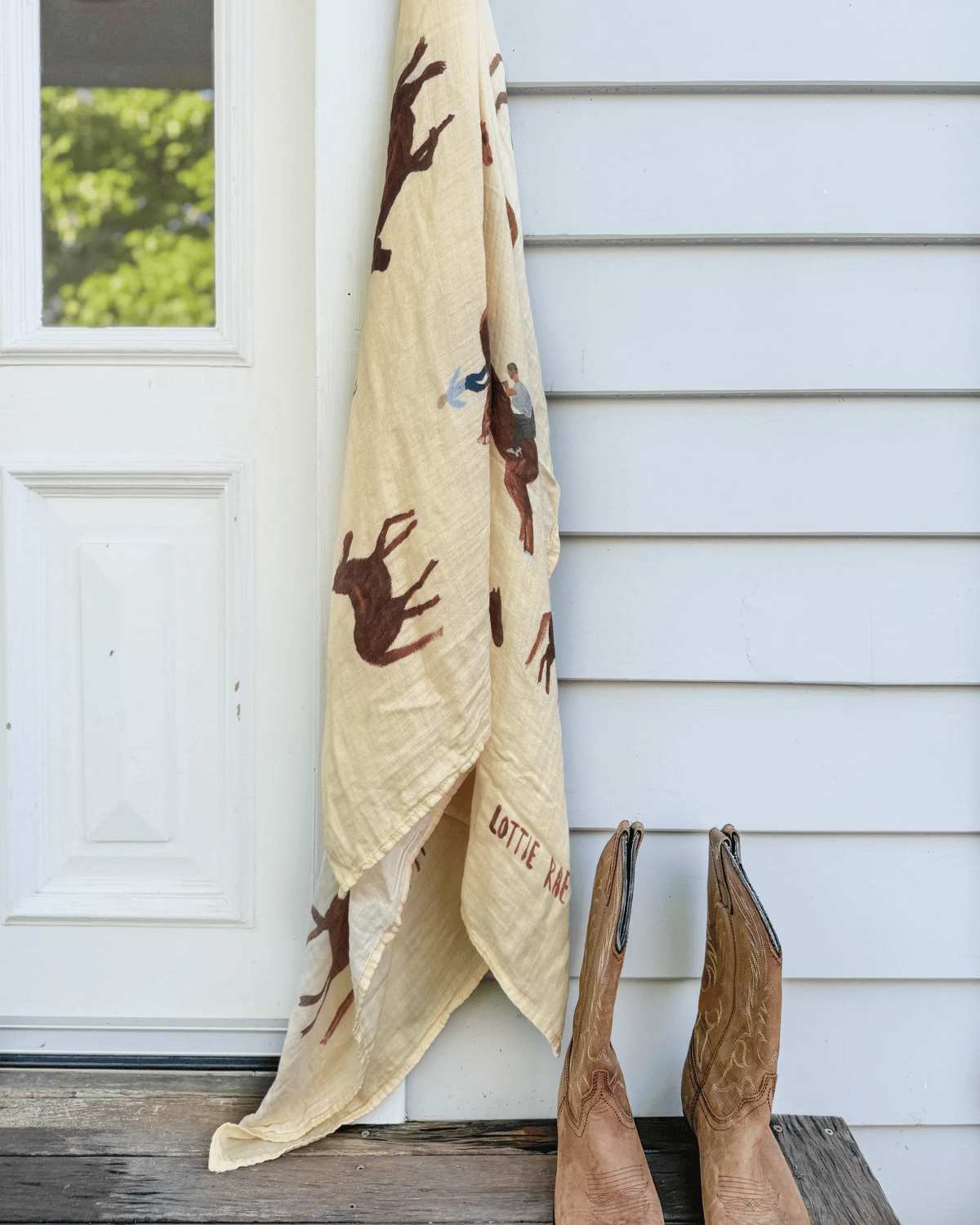 LOTTIE RAE X MILKY DESIGNS - All The Kings Horses Baby Swaddle