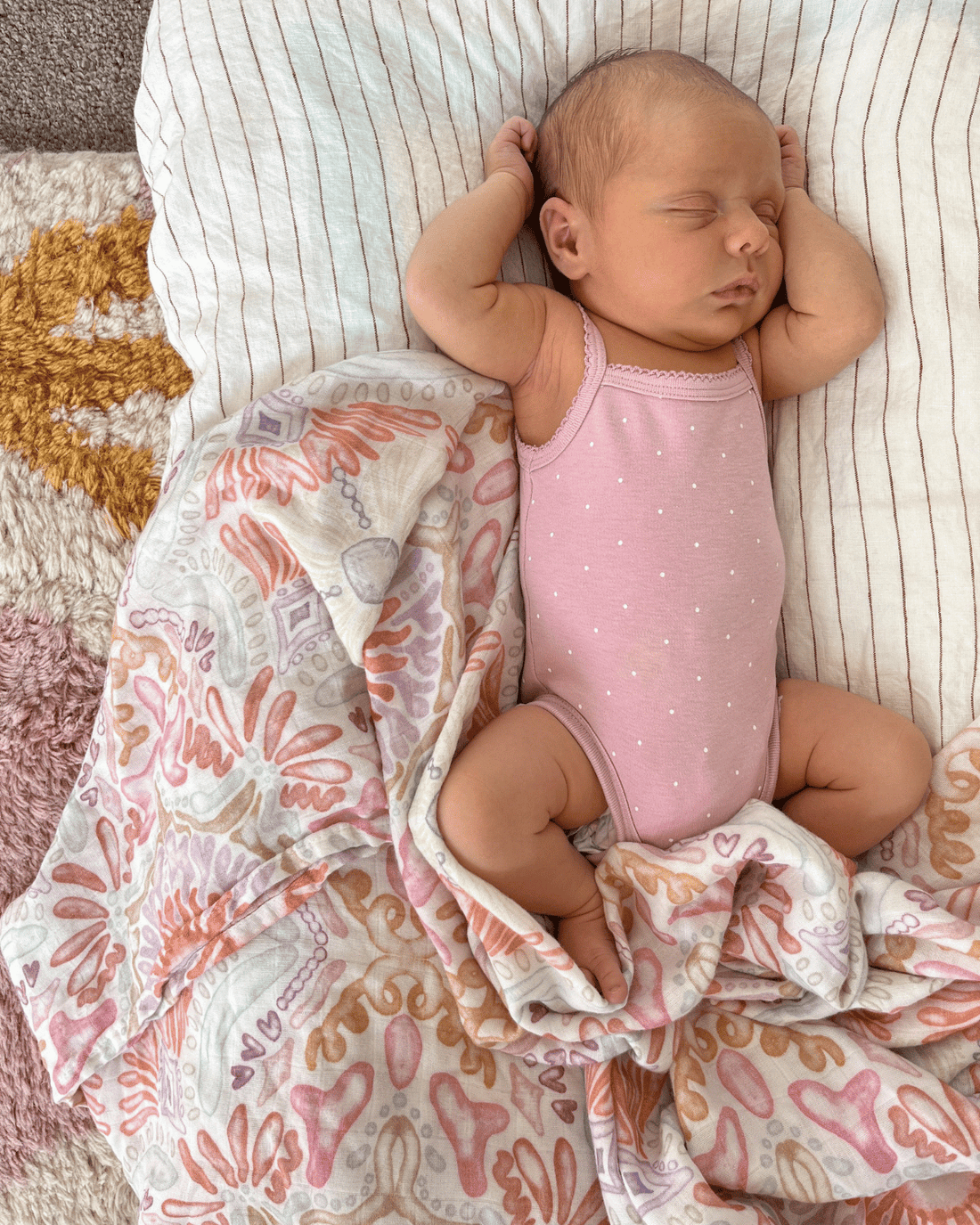 Baby Wrap in Coral by Milky Designs