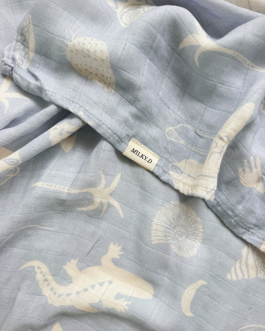 Baby Wrap in Desert Snake (Blue and White) by Loaila