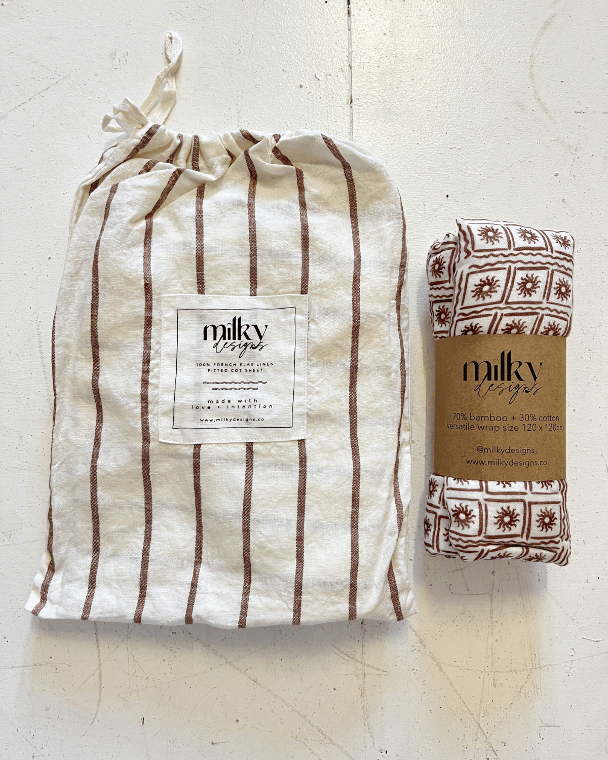 Baby Wrap in Soleil by Milky Designs