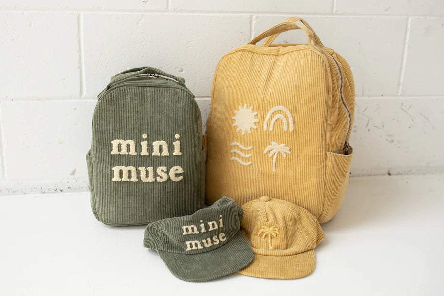 Bam Loves Boo - Mini Muse Organic Backpack in Olive