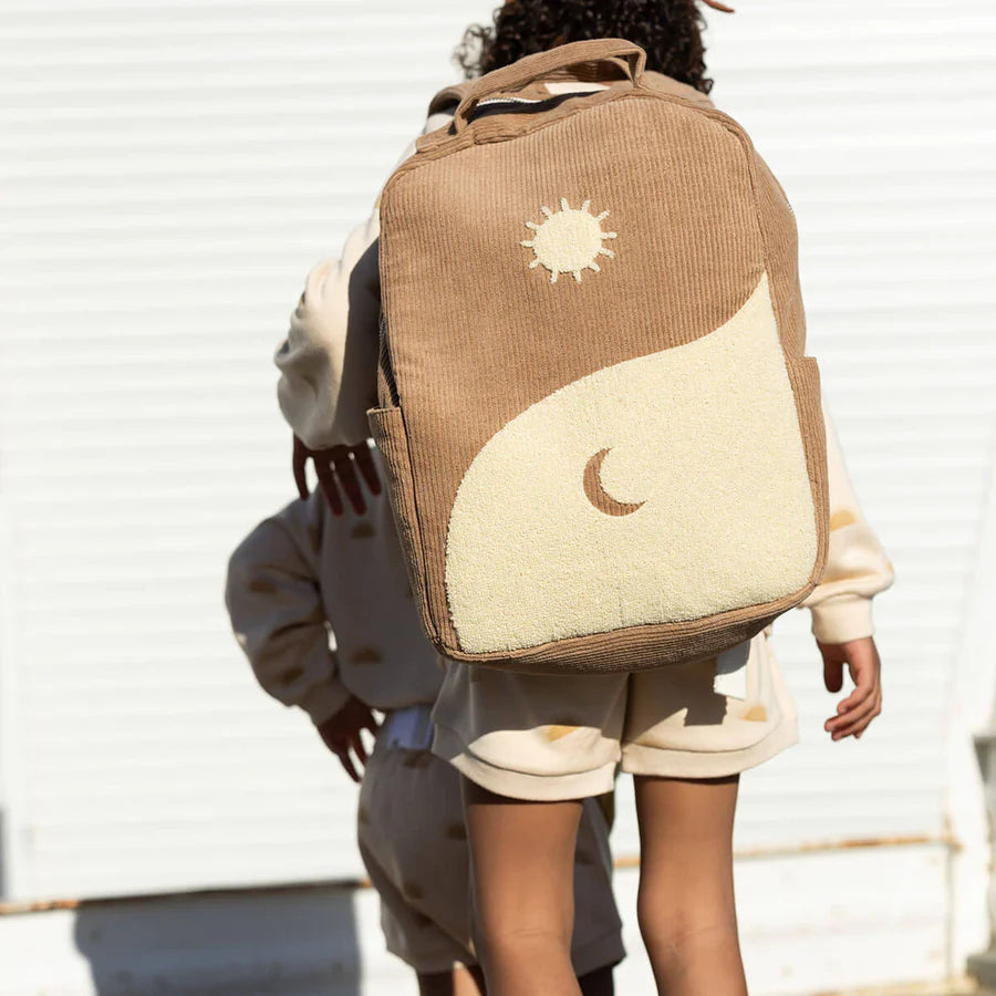 Bam Loves Boo - Yin Yang Organic Backpack - Chocolate