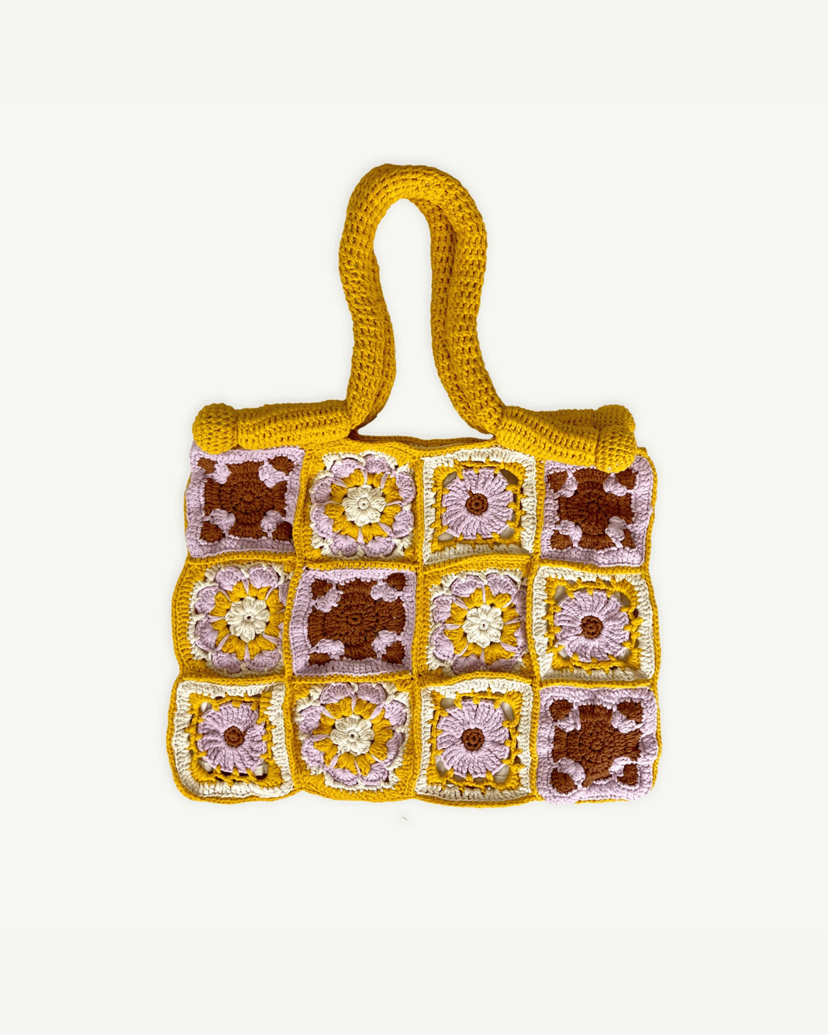 Crochet Patchwork Carry Bag by Banabae