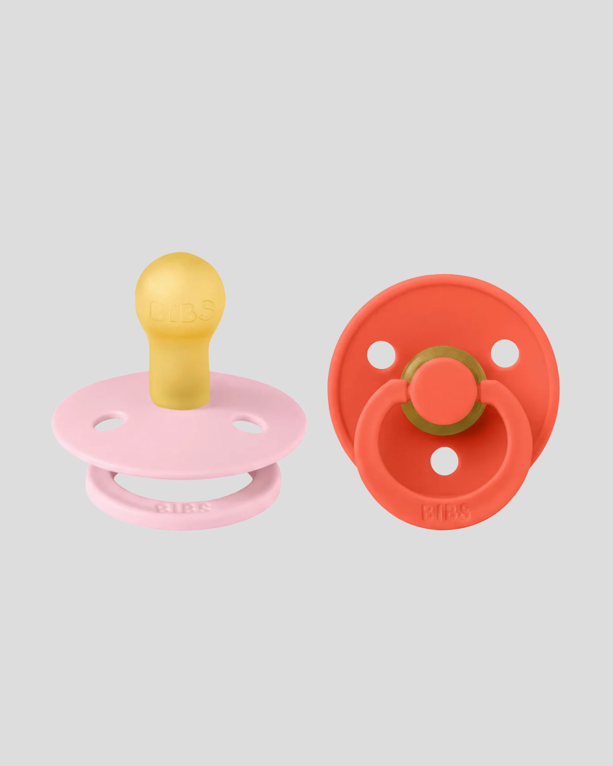 BIBS Dummies ❘ Pink/Tango Space - Round, Latex (2pk)
