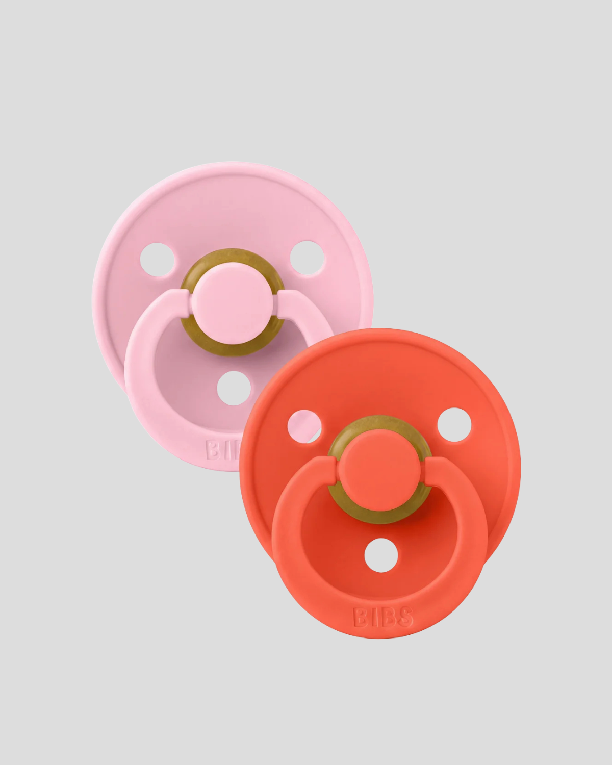 BIBS Dummies ❘ Pink/Tango Space - Round, Latex (2pk)