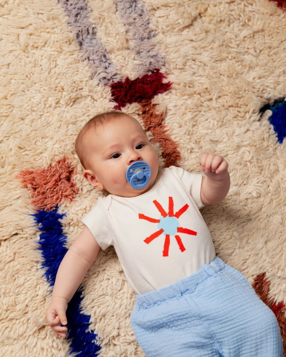 BIBS Dummies ❘ Studio Pin Sky Blue Mix - Round, Latex (2pk)