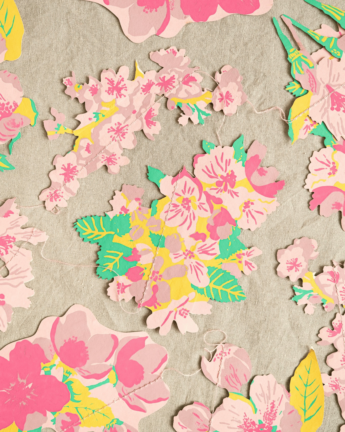 Blossom Sewn Garland by East End Press