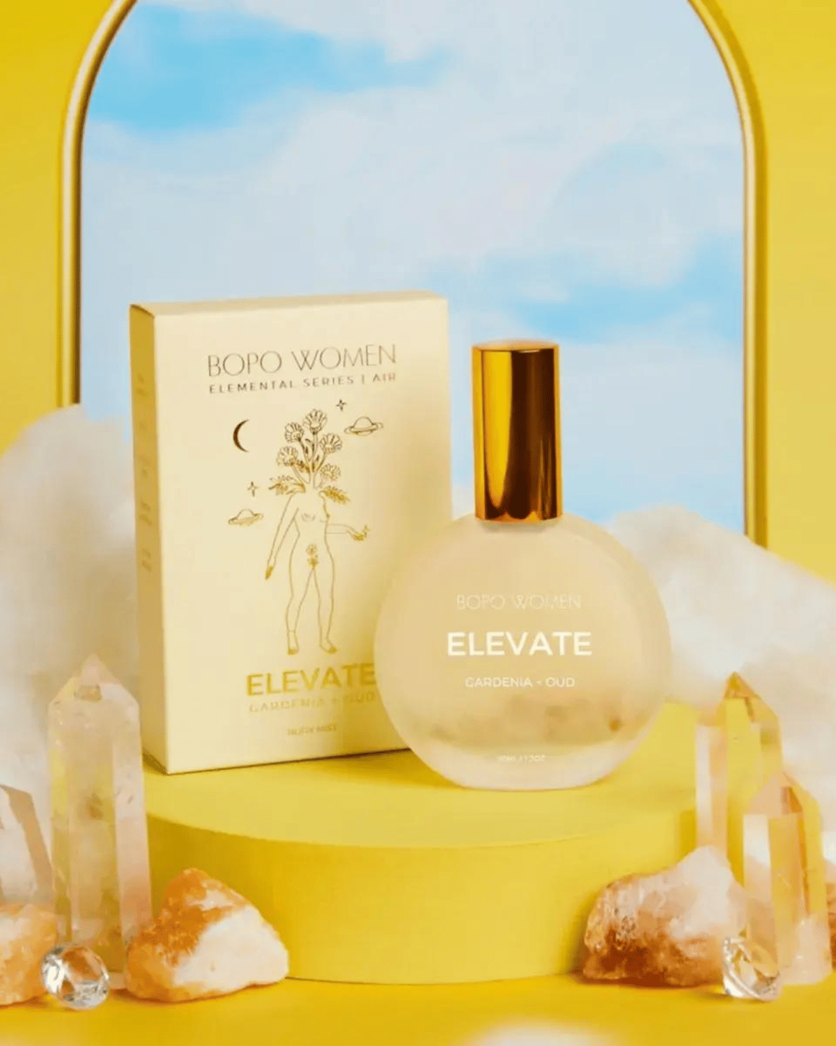 Crystal Infused Zodiac Natural Perfume - Elevate by Bopo Women