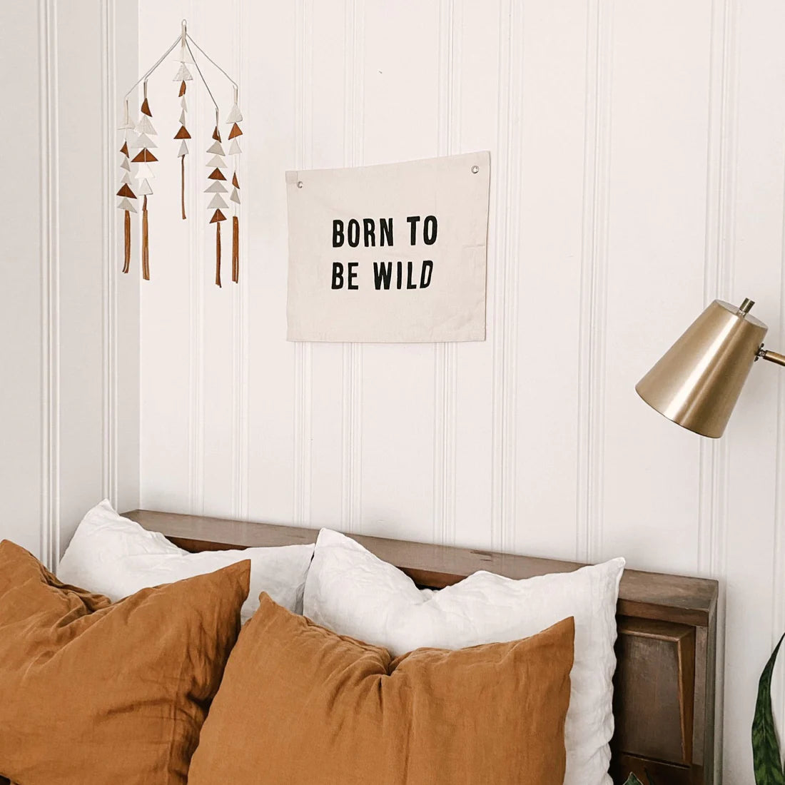 Imani Collective "Born To Be Wild Banner" Canvas Wall Banner for kids room