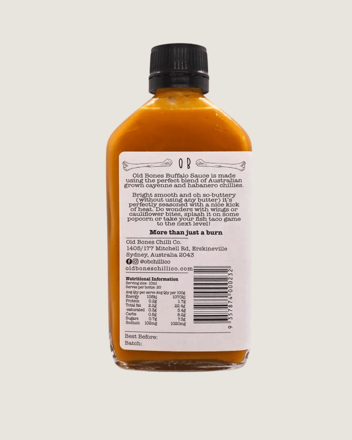 Buffalo Sauce by Old Bones Chilli Co