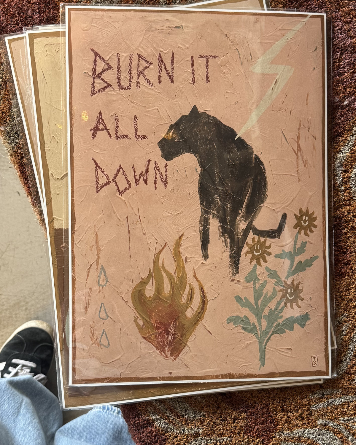 Burn It All Down And Watch It Grow Art Print ❘ Tahnee Kelland