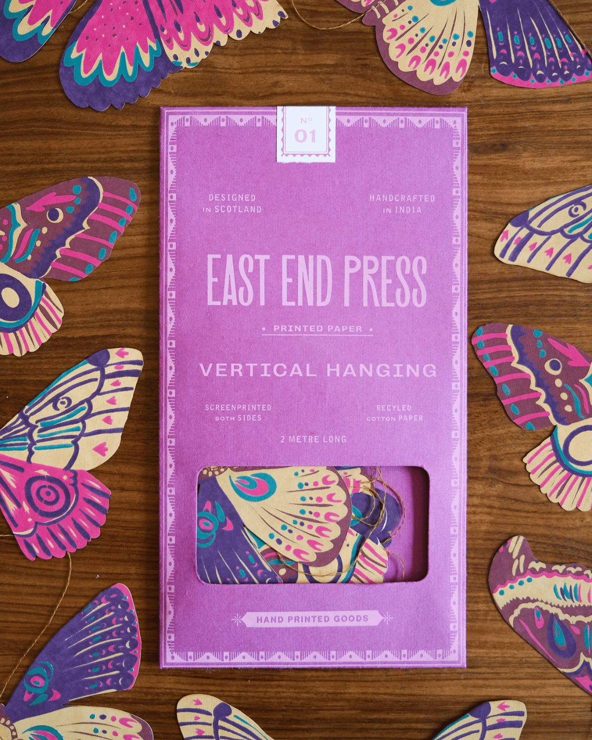 Butterfly Vertical Wall Hanging by East End Press