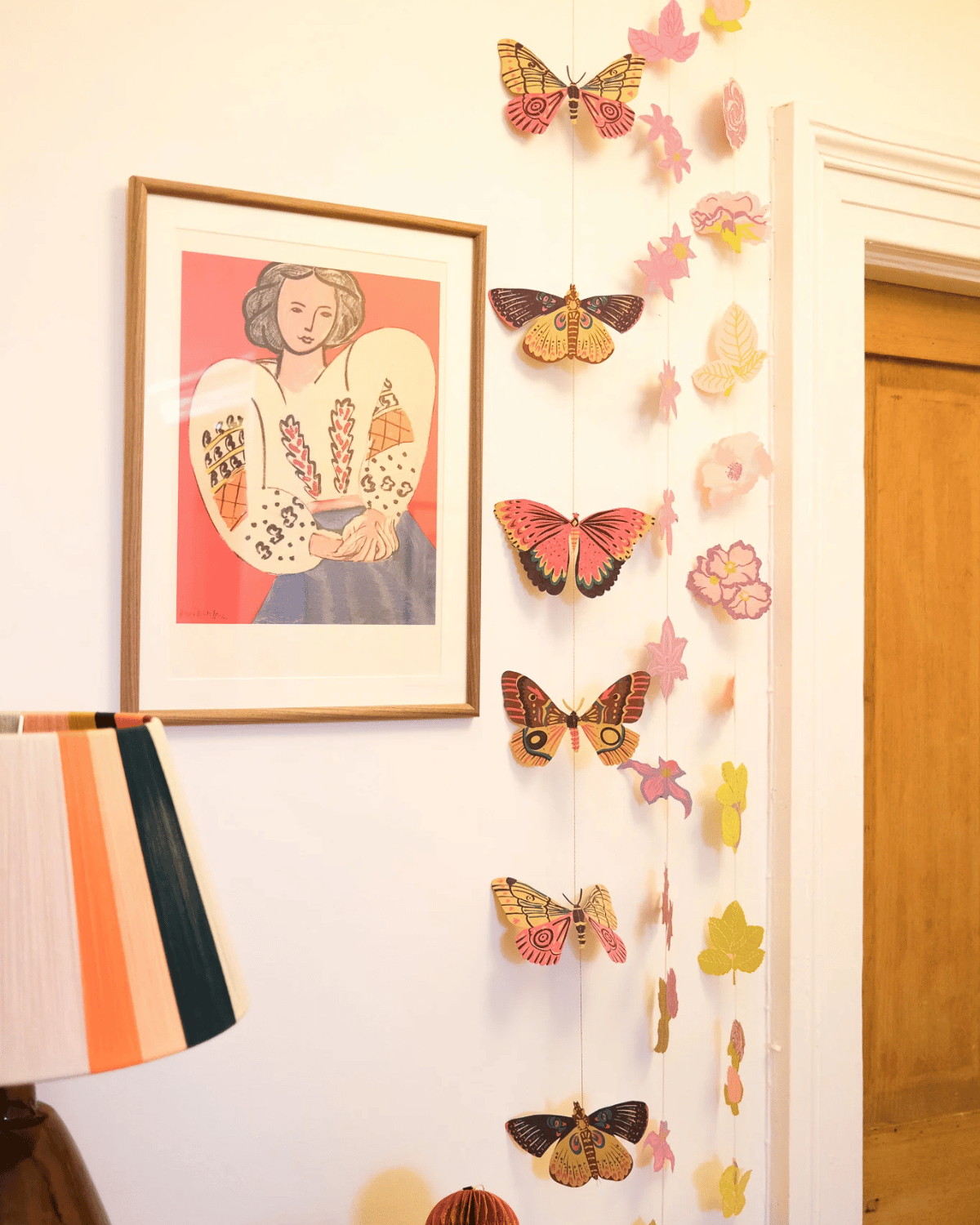 Butterfly Vertical Wall Hanging Garland by East End Press