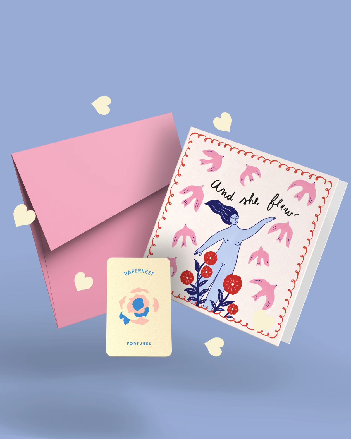 And She Flew Card by Constanza Goeppinger x Papernest