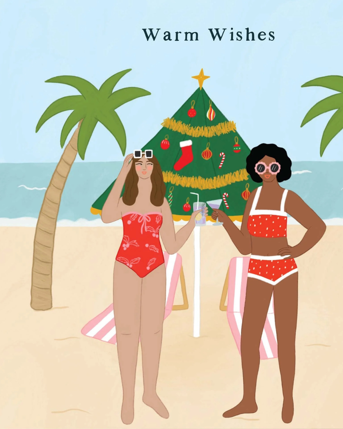 Warm Wishes Christmas Beach by Constanza Goeppinger x Papernest
