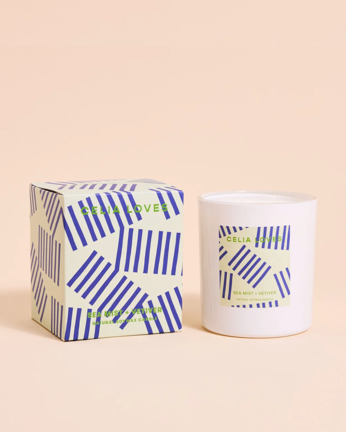 Celia Loves Sea Mist & Vetiver Candle (395gms - 80 hours)