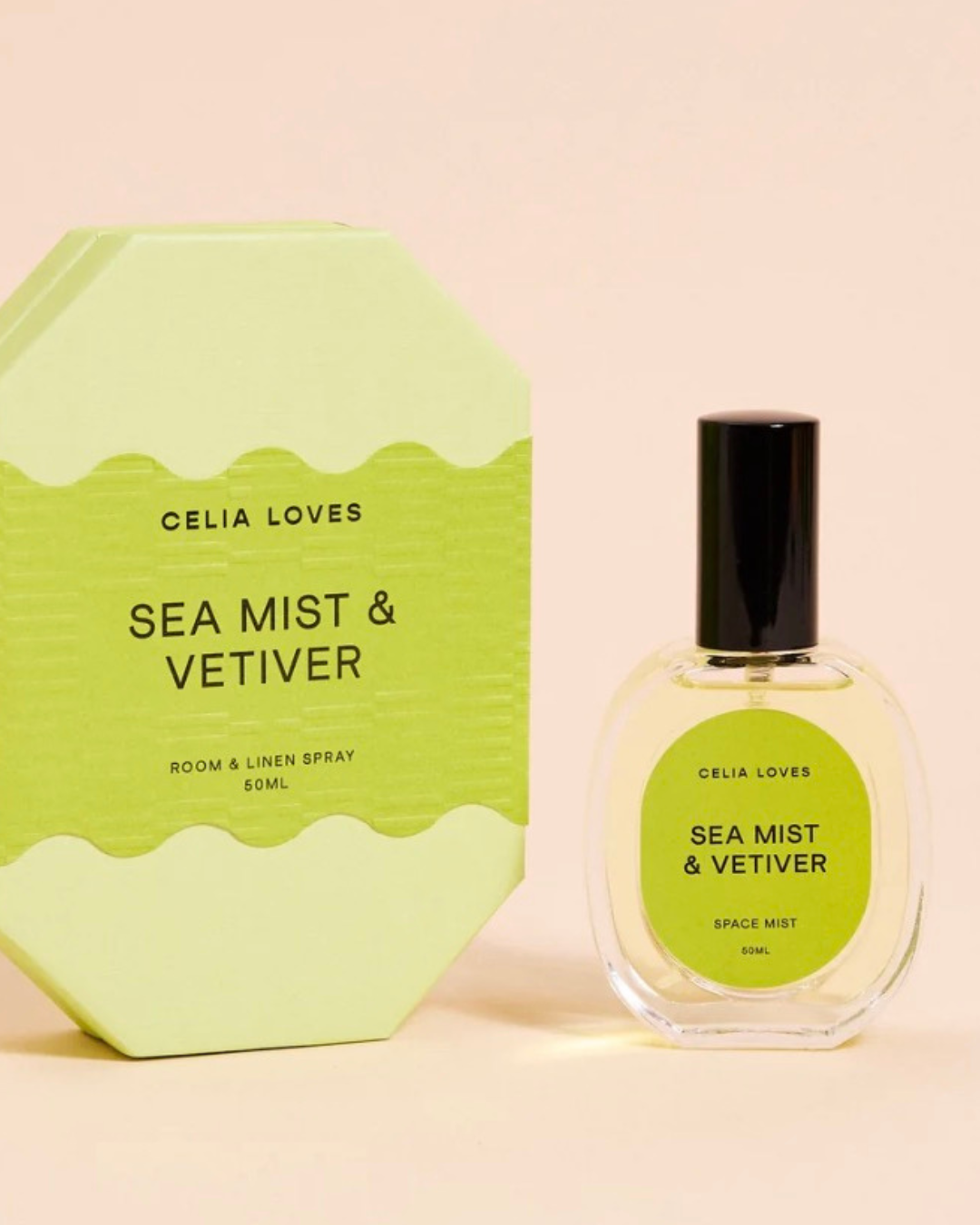 Celia Loves Room Spray - Sea Mist + Vetiver (50ml)