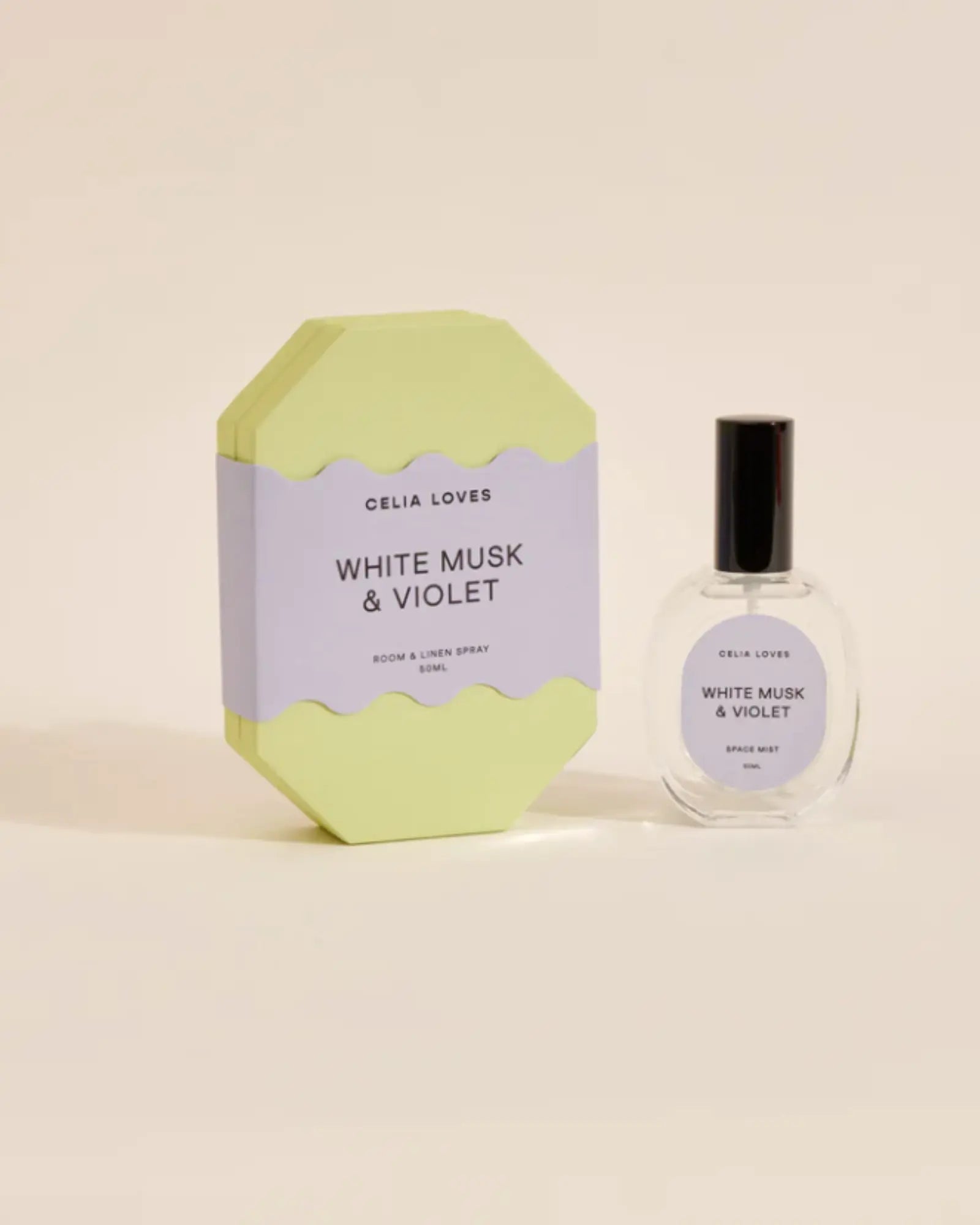 Celia Loves Room Spray - White Musk & Violet (50ml)