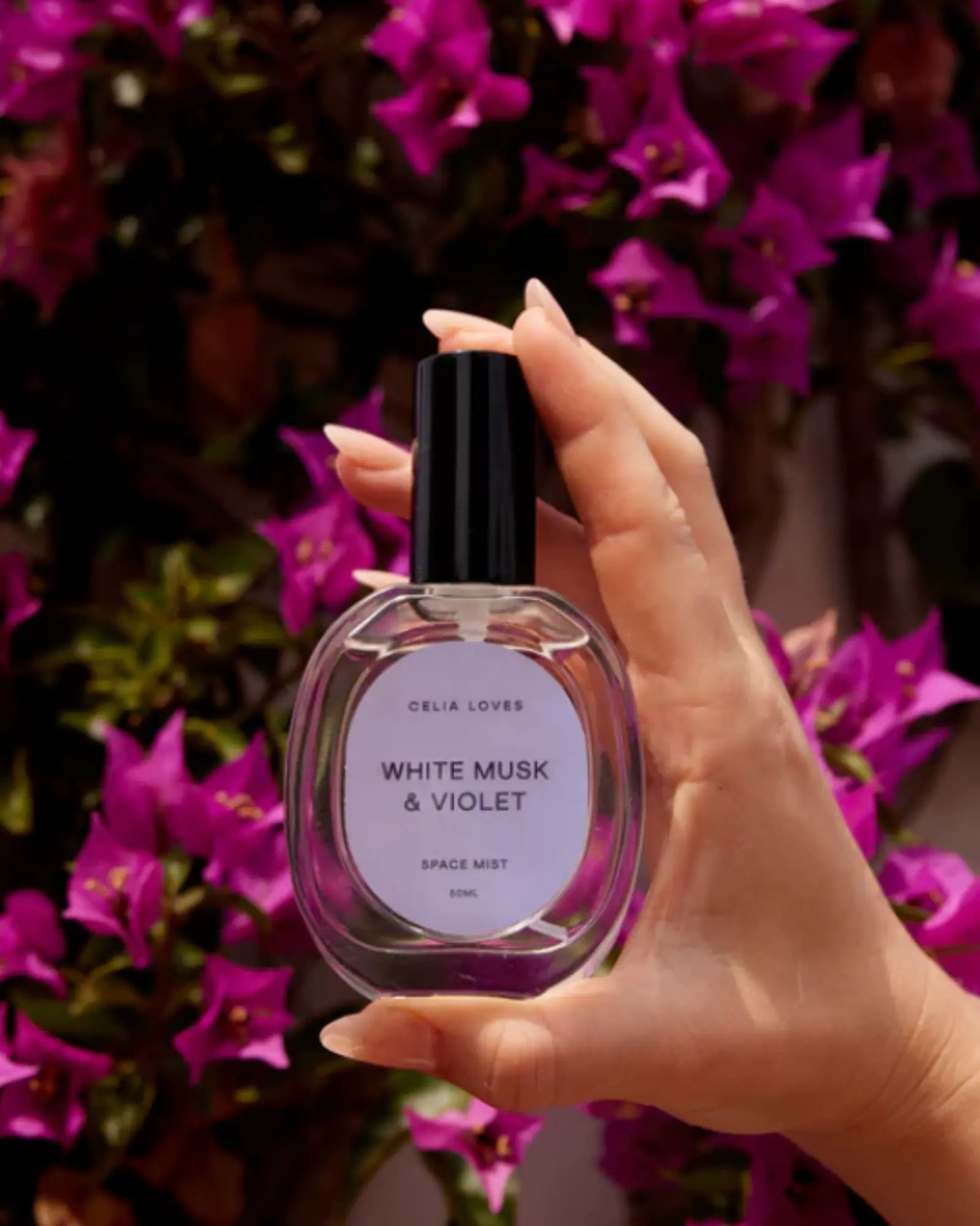 Celia Loves Room Spray - White Musk & Violet (50ml)