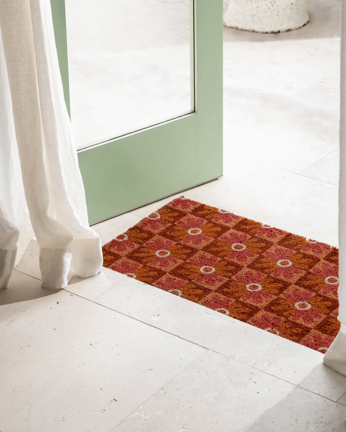 Bonnie & Neil Chamomile Pink Door Mat