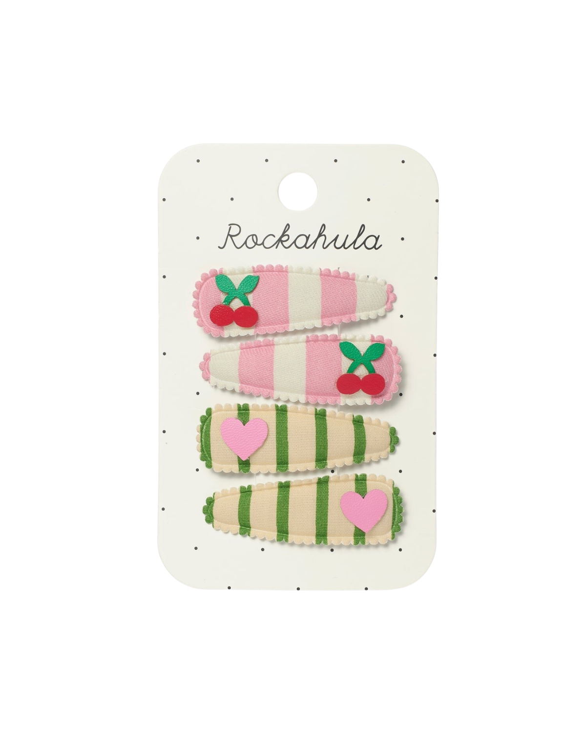 Cherry Kiss Fabric Clip Set by Rockahula Kids
