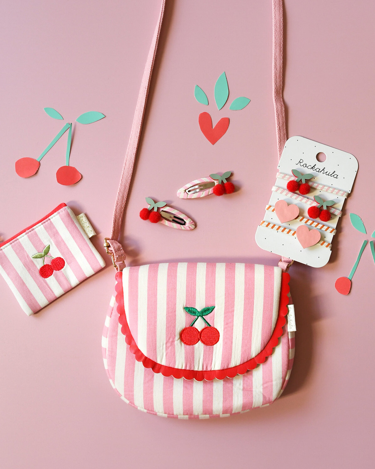 Cherry Kiss Scallop Bag by Rockahula Kids