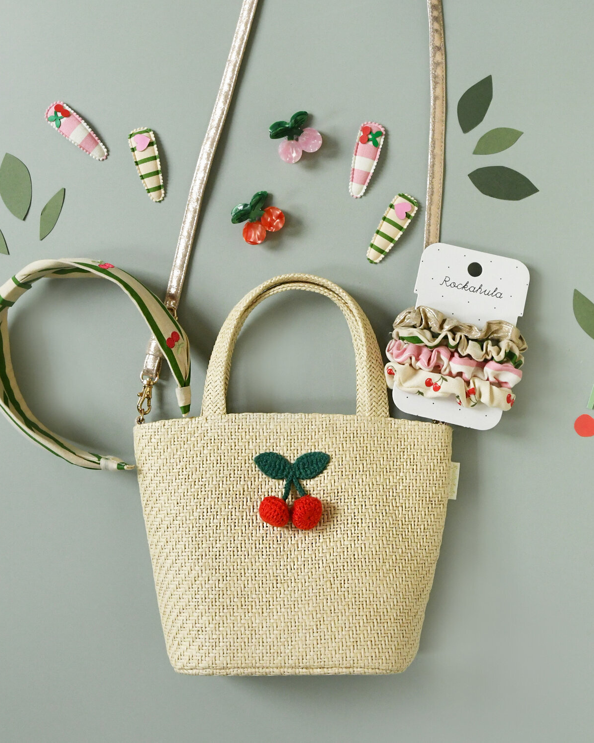 Cherry Kiss Srunchie Set by Rockahula Kids