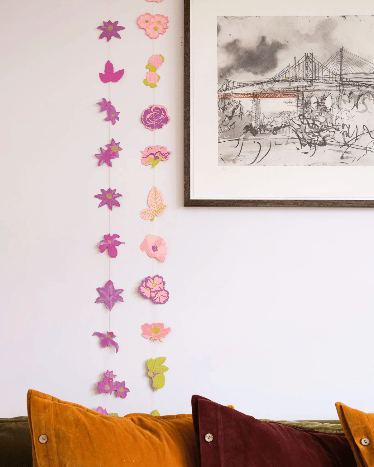 Clematis Vertical Wall Hanging by East End Press
