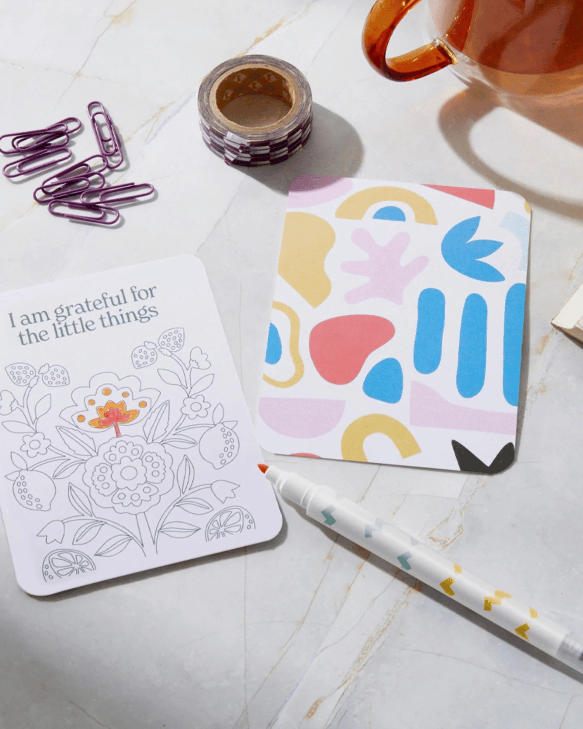 Colour Your Own Affirmation Cards by Journey of Something