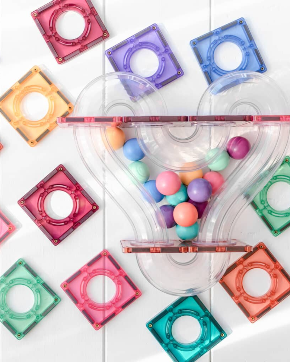 Connetix 106 Piece Pastel Ball Run Pack